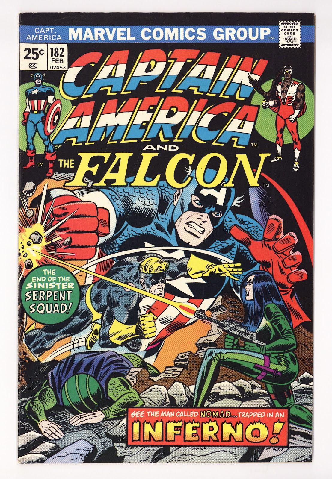 Captain America Vol 1 182 Mid Grade (1975) 