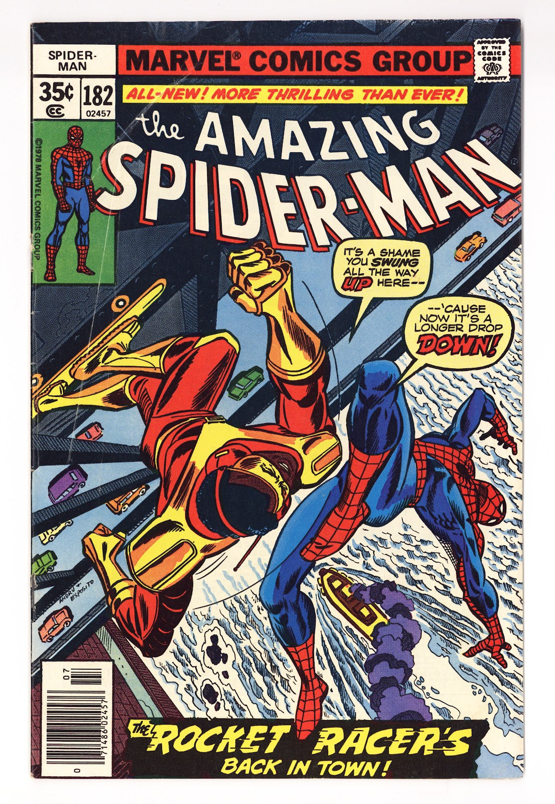 The Amazing Spider-Man Vol 1 182 VG+ (4.5) (1978) 