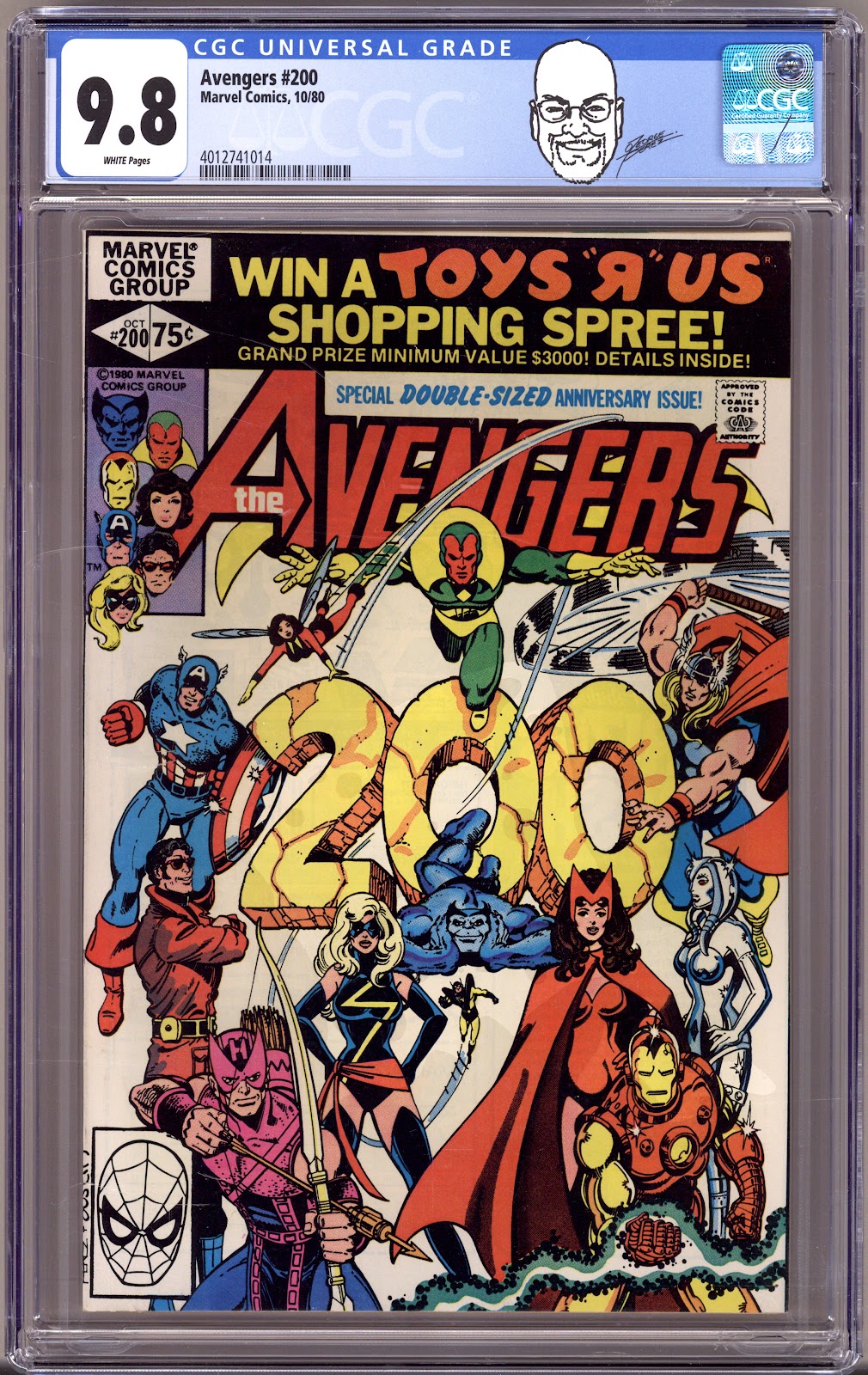 The Avengers Vol 1 200 CGC 9.8 (NM/M) (1980) 