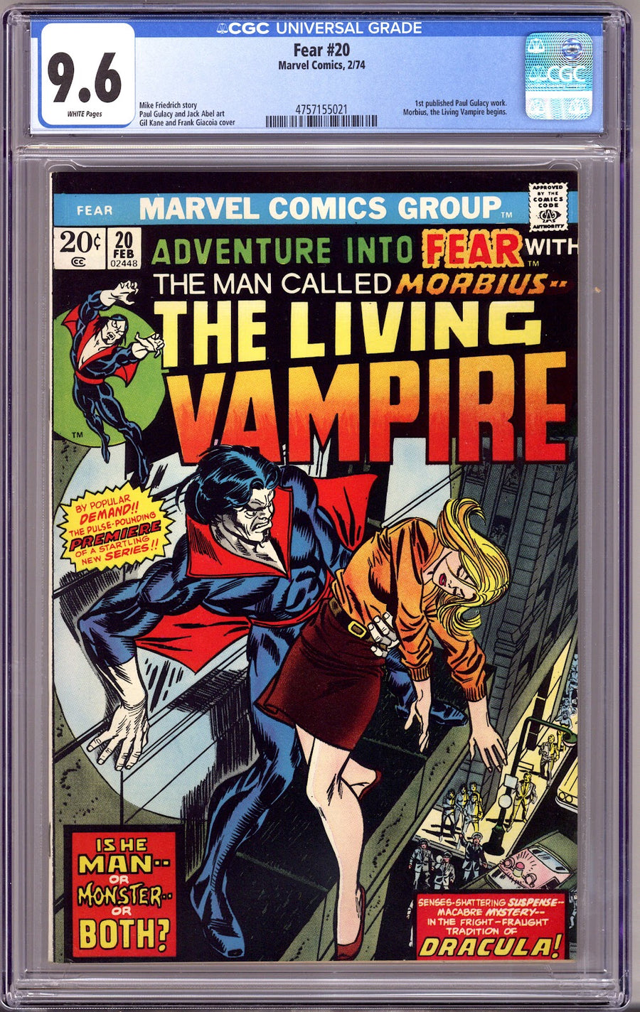 Fear   20 CGC 9.6 (NM+)   (1974)