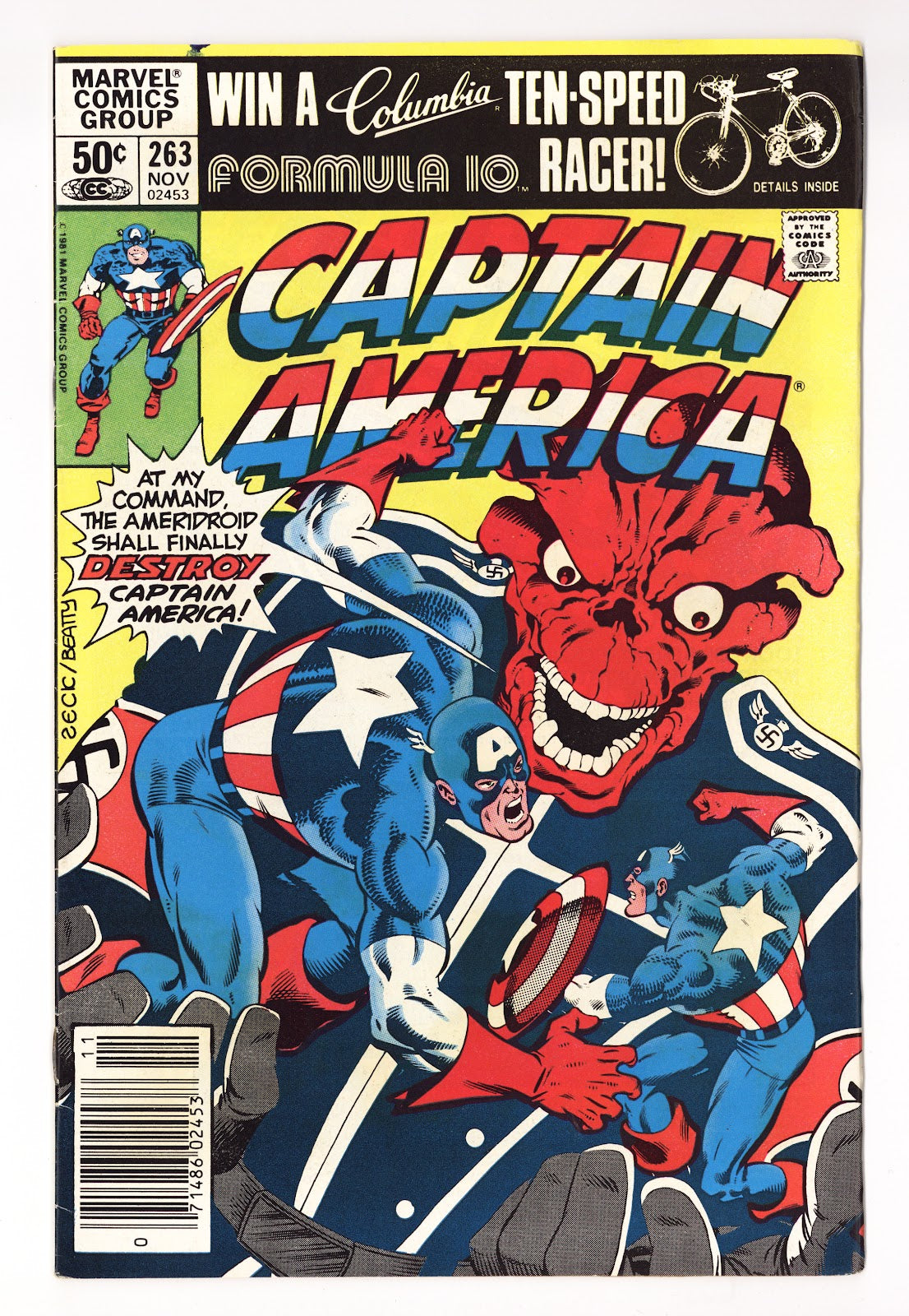 Captain America Vol 1 263  Mid Grade   (1981)   Newsstand