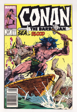 Conan the Barbarian Vol 1 218  Mid Grade   (1989)   Newsstand