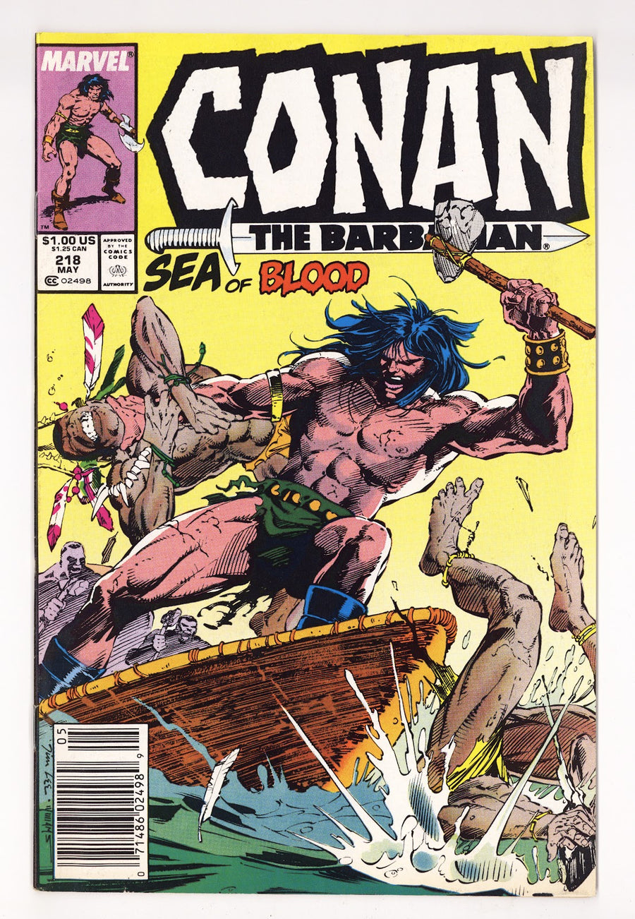 Conan the Barbarian Vol 1 218  Mid Grade   (1989)   Newsstand