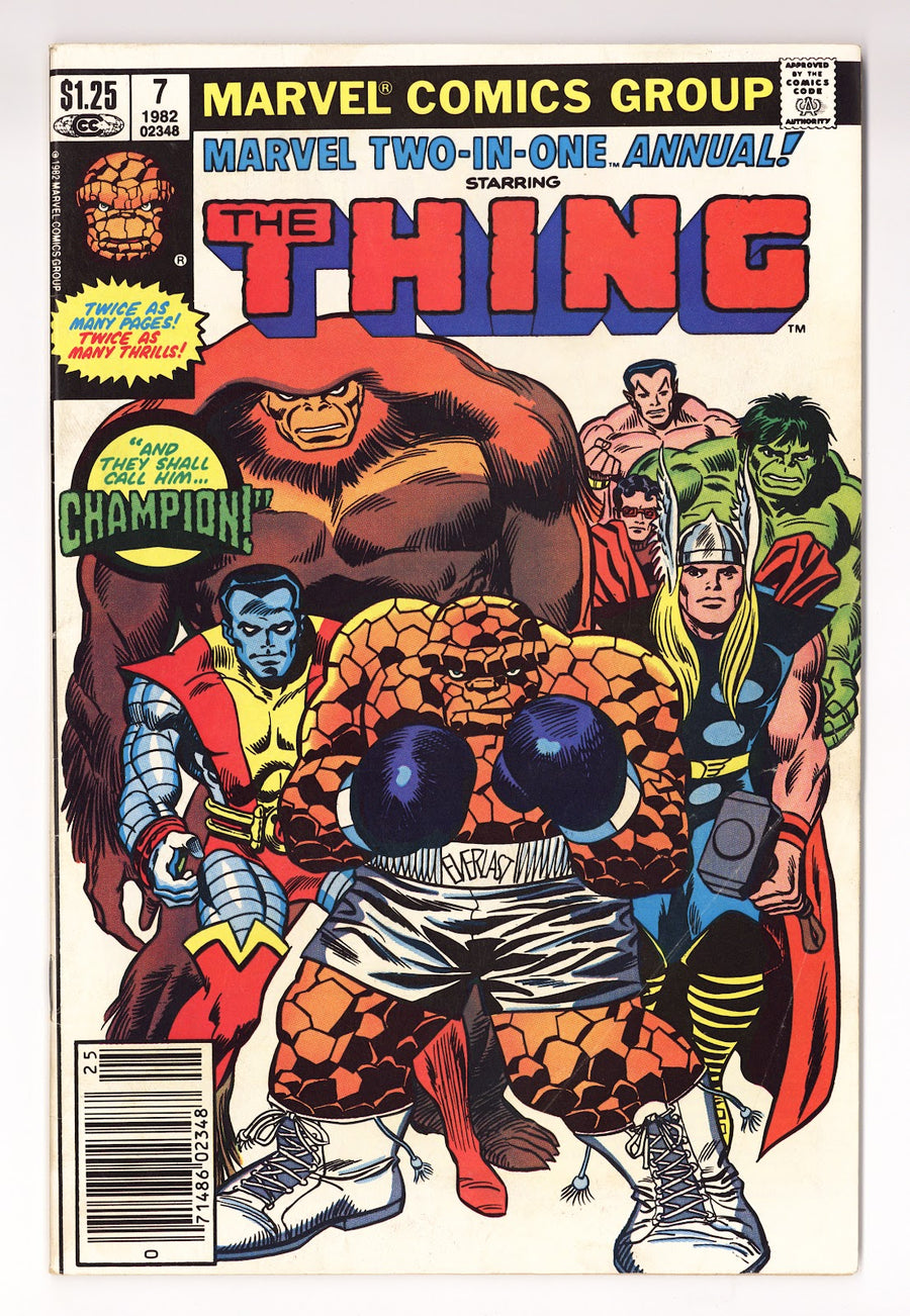 Marvel Two-in-One Annual Vol 1 7 VG+ (4.5) (1982) Canadian Price Variant 