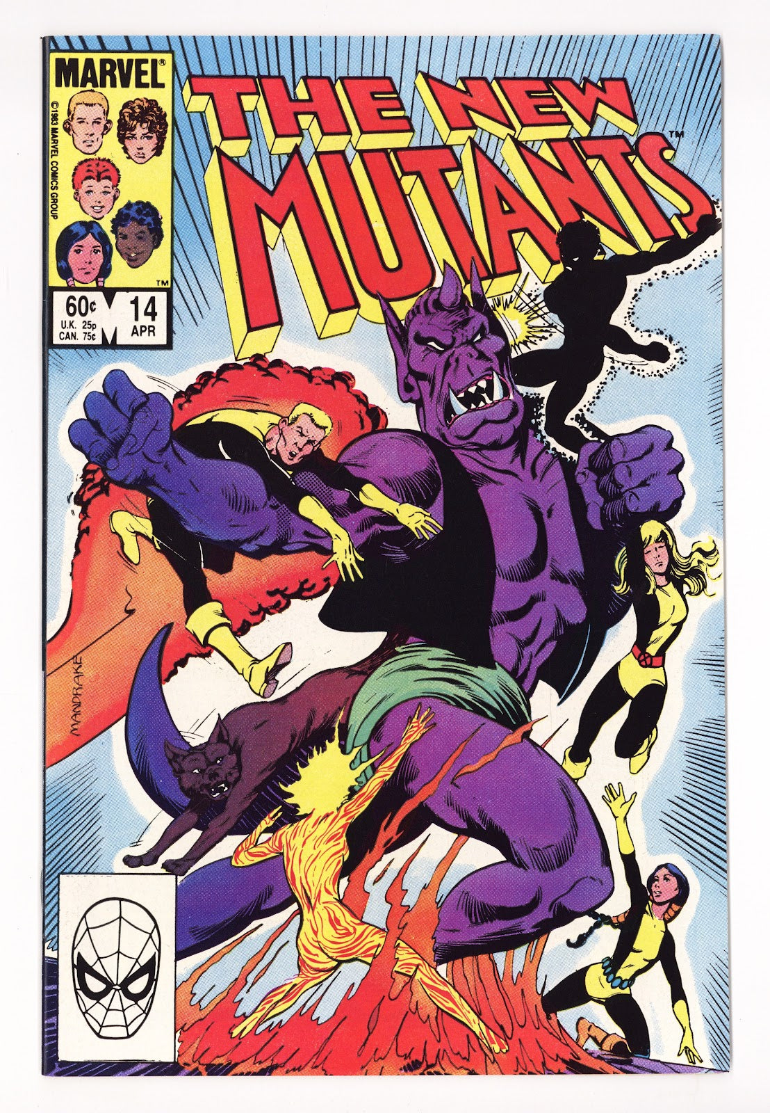 The New Mutants Vol 1 14 NM- (9.2) (1984) 
