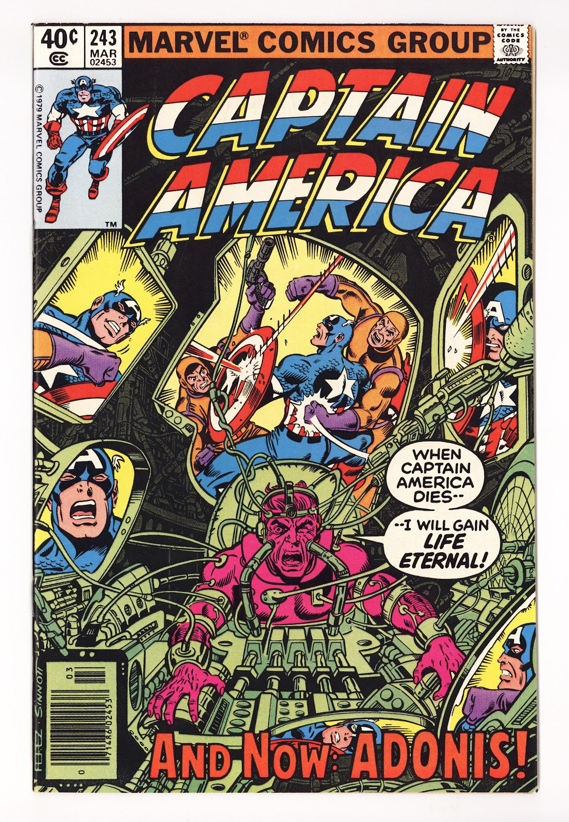 Captain America Vol 1 243 Mid Grade (1980) Newsstand 