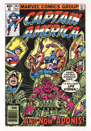 Captain America Vol 1 243 Mid Grade (1980) Newsstand
