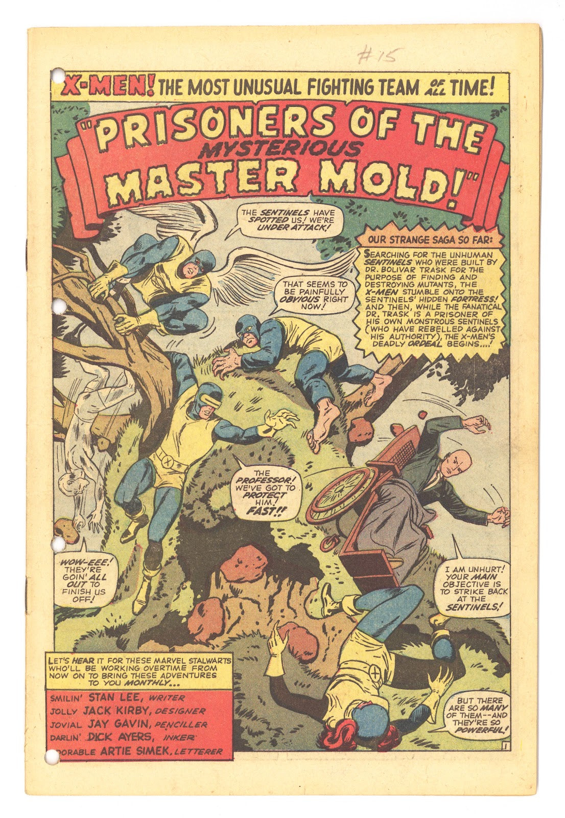 The X-Men Vol 1 15 Coverless (1965) 