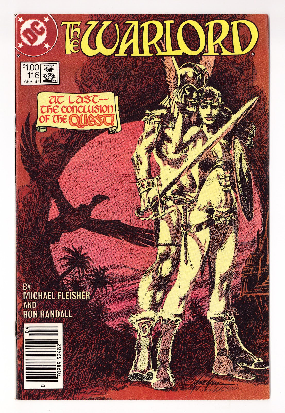 Warlord Vol 1 116  Mid Grade   (1987)   Canadian Price Variant