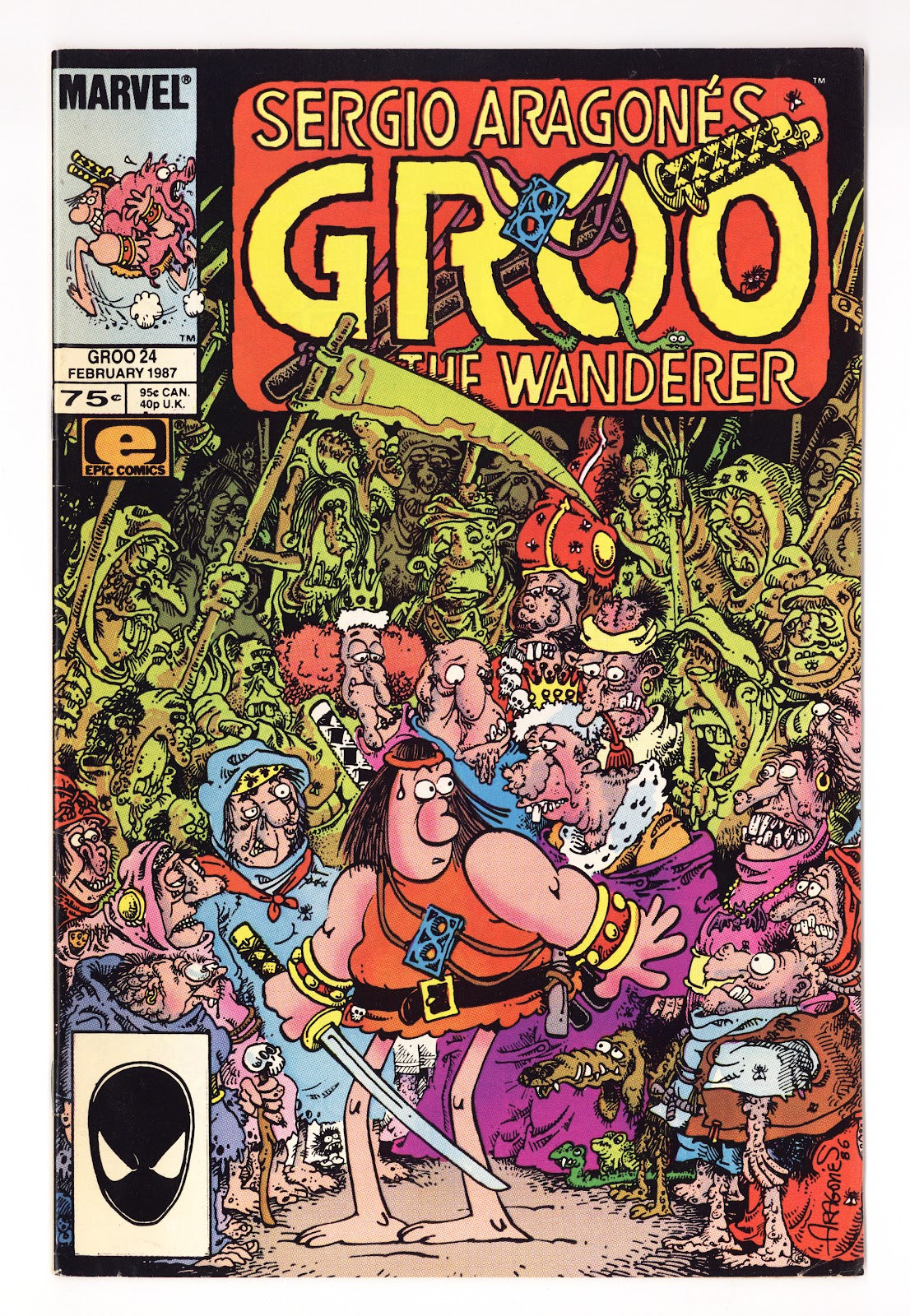 Sergio Aragones Groo the Wanderer Vol 2 24  Mid Grade   (1987)