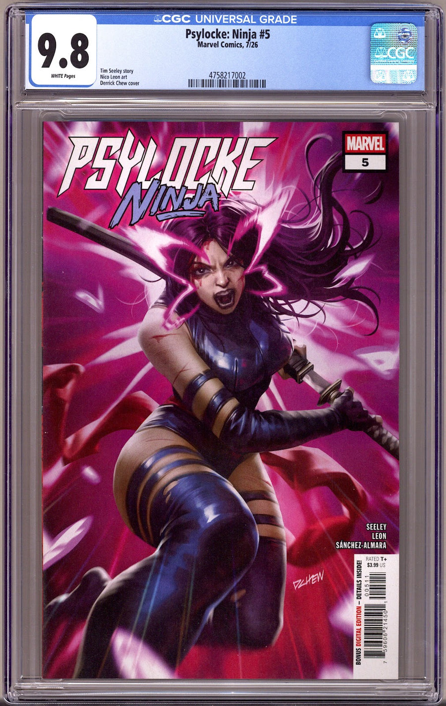 Psylocke: Ninja   5 CGC 9.8 (NM/M)   (2026)     