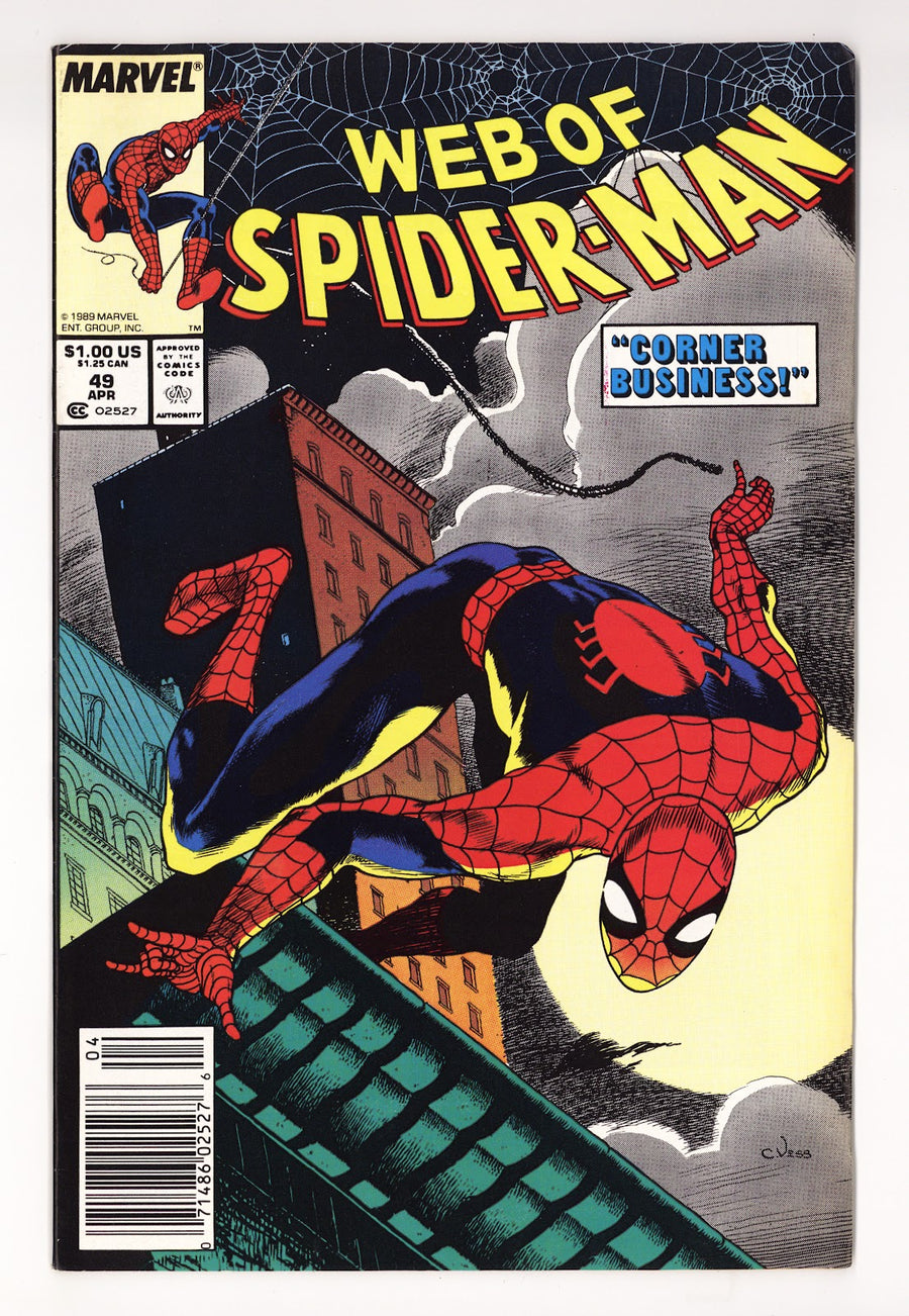 Web of Spider-Man Vol 1 49  Mid Grade   (1989)   Newsstand