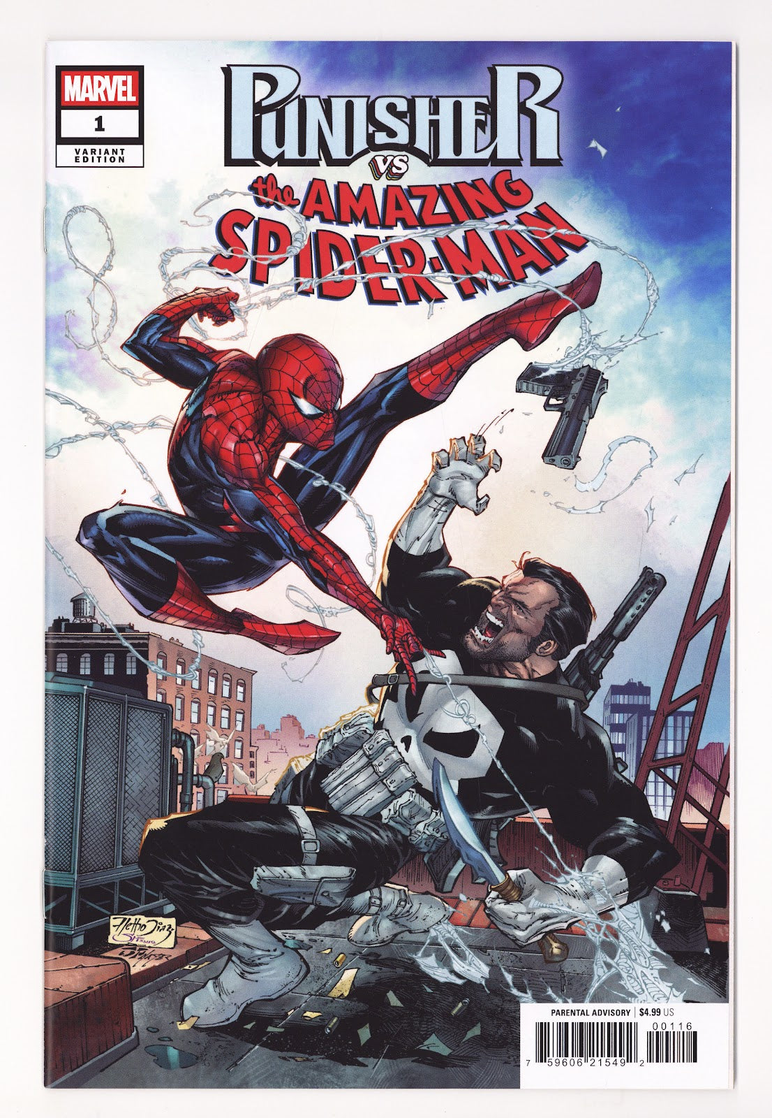 Punisher Vs. Spider-Man 1 Diaz Incentive VF/NM (2026)