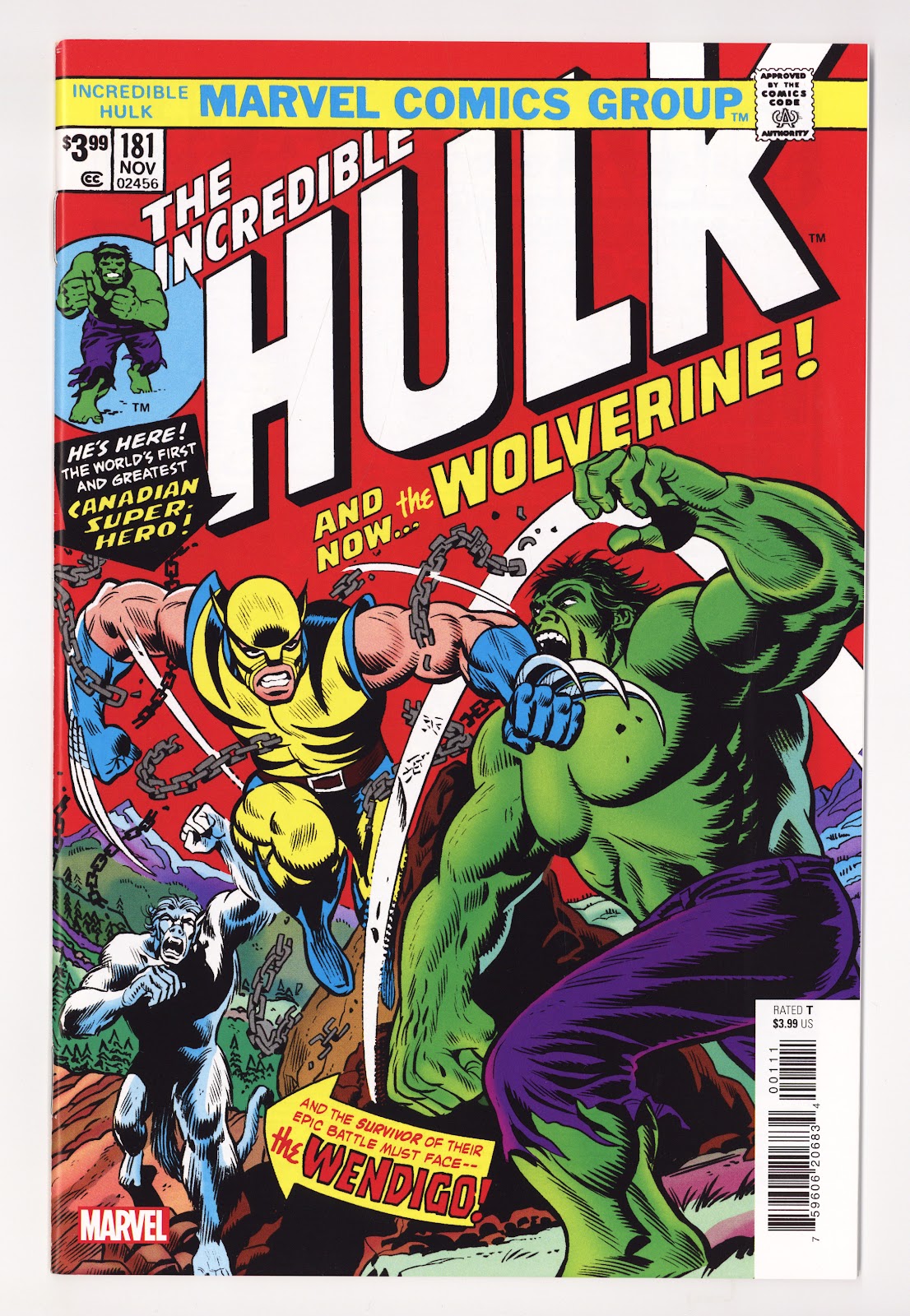 Incredible Hulk No. 181 Facsimile Edition   [nn]  High Grade   (2023)     