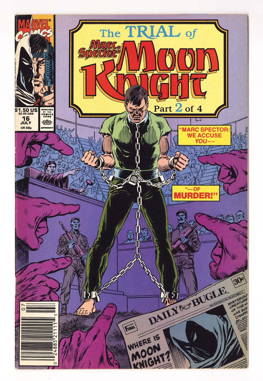 Marc Spector: Moon Knight Vol 1 16  Mid Grade   (1990)     