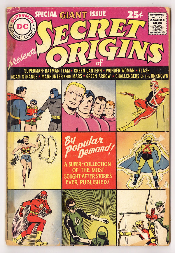Secret Origins Vol 1 1  GD+ (2.5)   (1961)