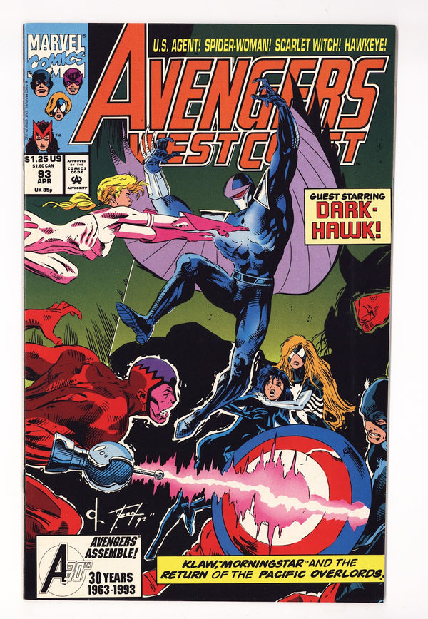 Avengers West Coast Vol 2 93 High Grade (1993) Direct