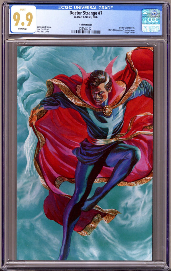Doctor Strange Vol 7 7 (457) CGC 9.9 (MINT)   (2026) Ross Virgin  Variant
