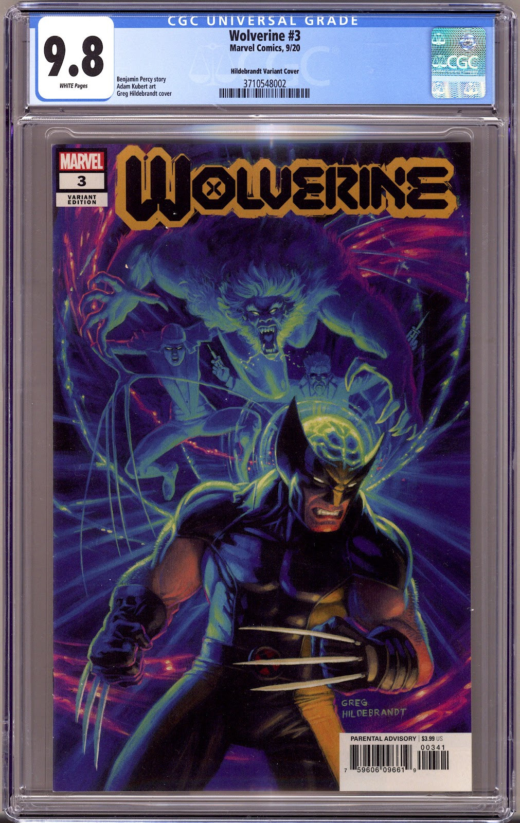 Wolverine Vol 7 3 CGC 9.8 (NM/M) (2020) Hildebrandt Variant 