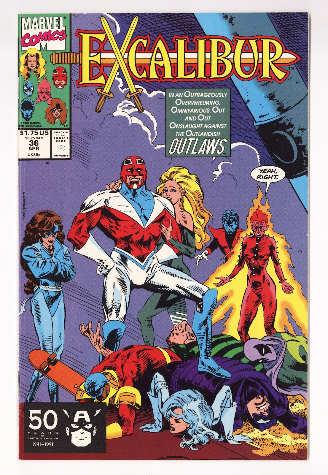 Excalibur Vol 1 36 High Grade (1991) Direct 