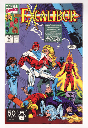 Excalibur Vol 1 36 High Grade (1991) Direct