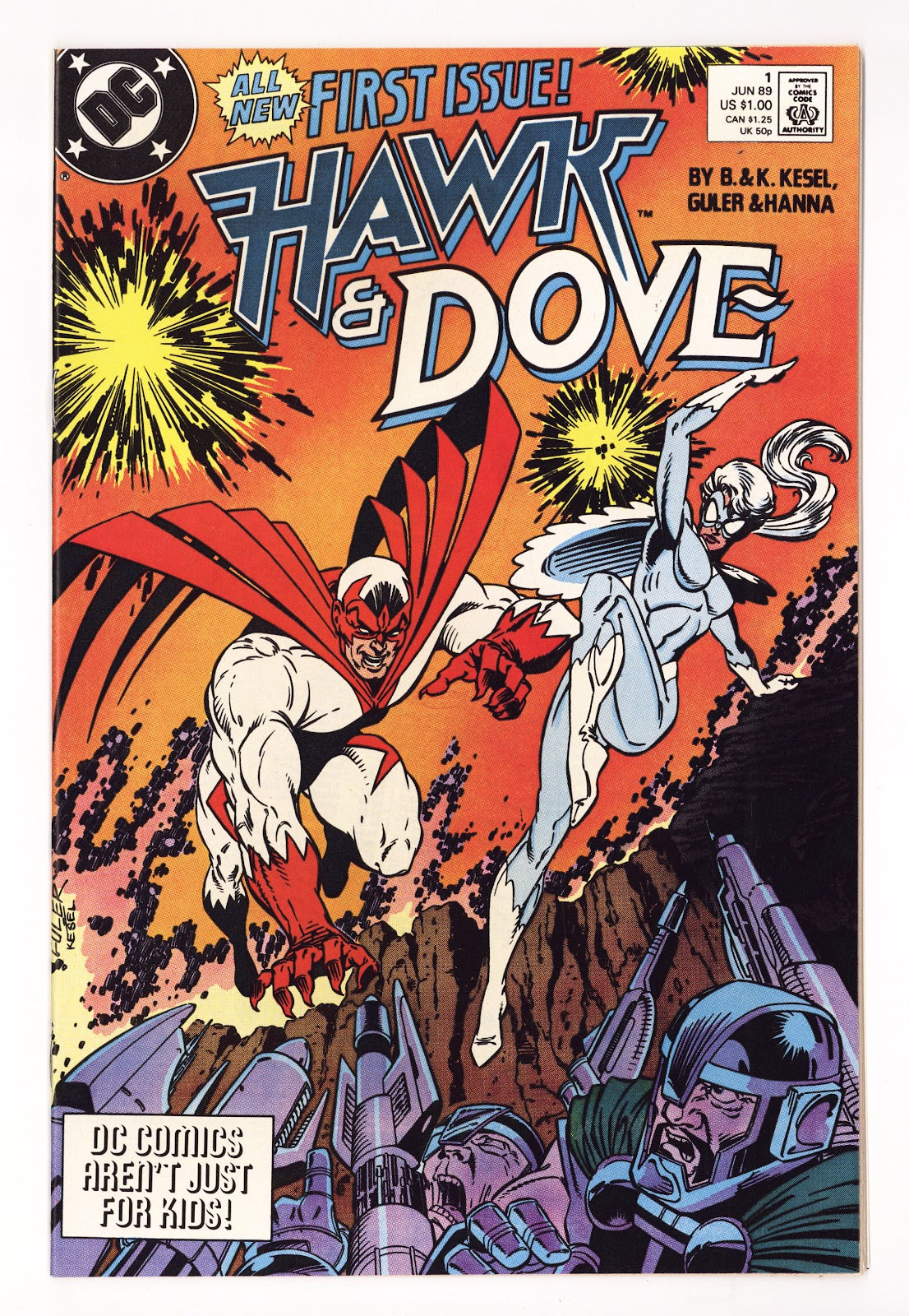 Hawk and Dove Vol 3 1  High Grade   (1989)   Direct