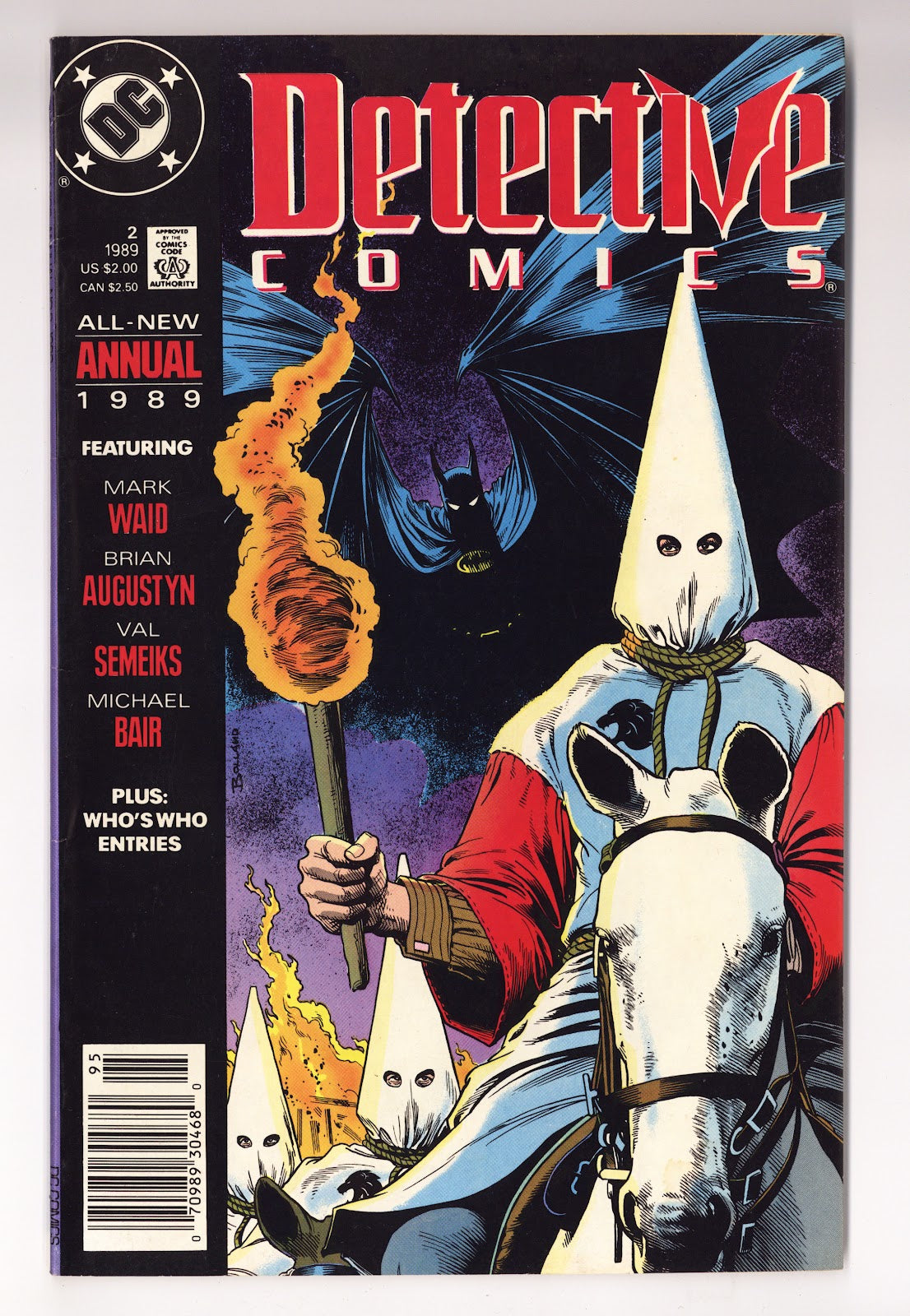 Detective Comics Annual Vol 1 2  Mid Grade   (1989)   Newsstand  