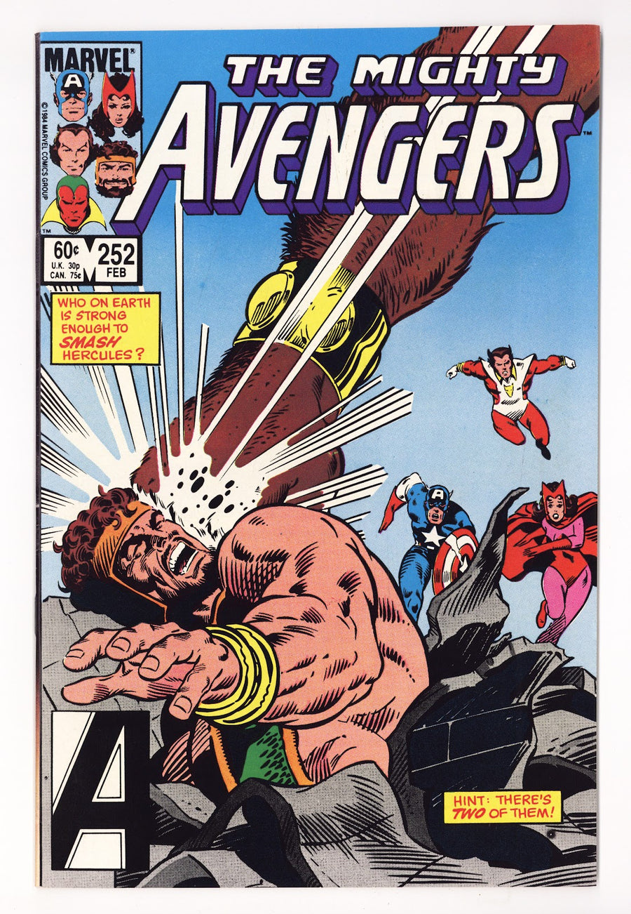 The Avengers Vol 1 252  High Grade   (1985)   Direct  