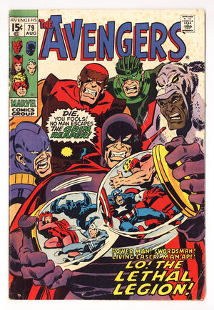The Avengers Vol 1 79 GD/VG (3.0) (1970)