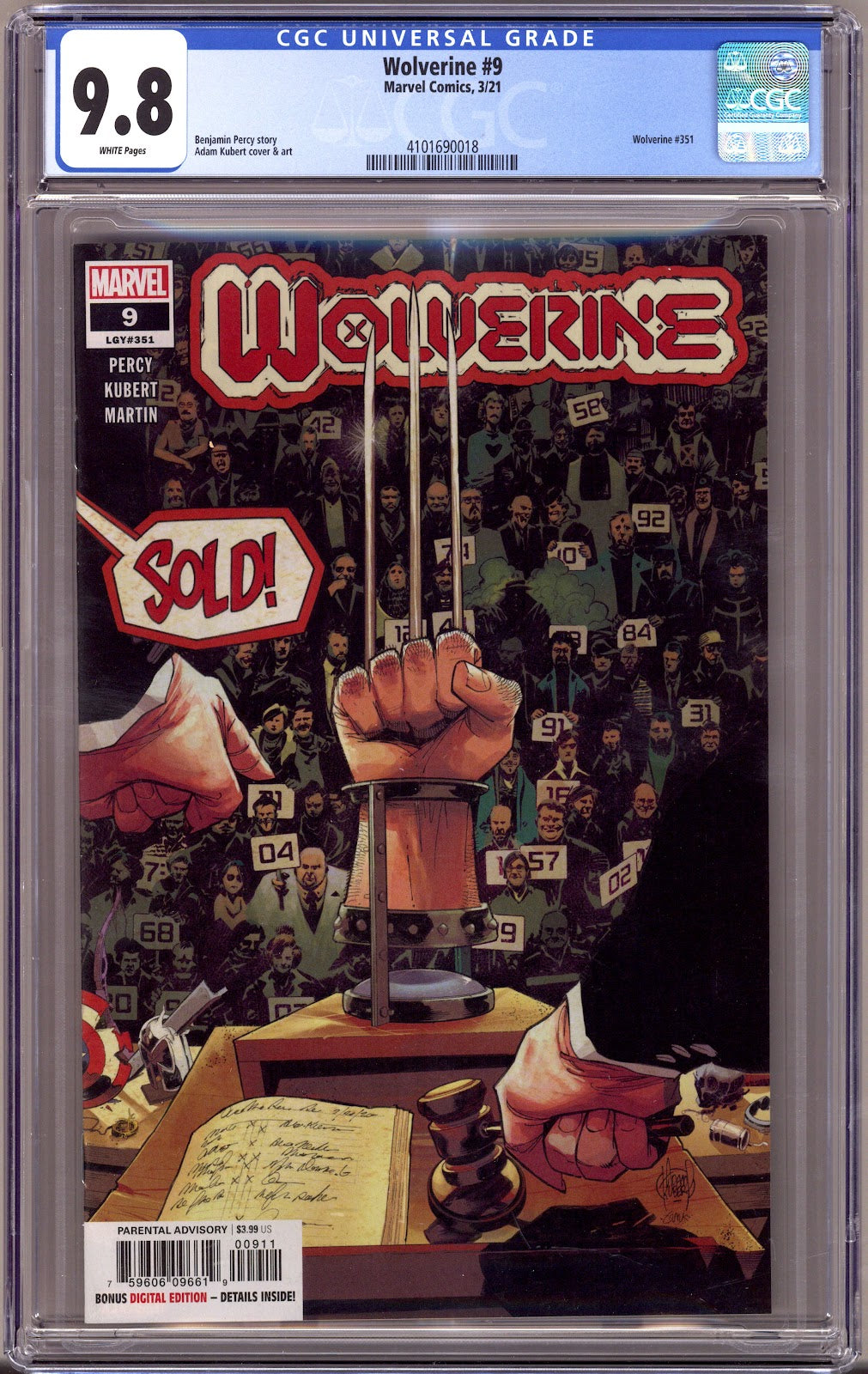 Wolverine Vol 7 9 (351) CGC 9.8 (NM/M) (2021) 