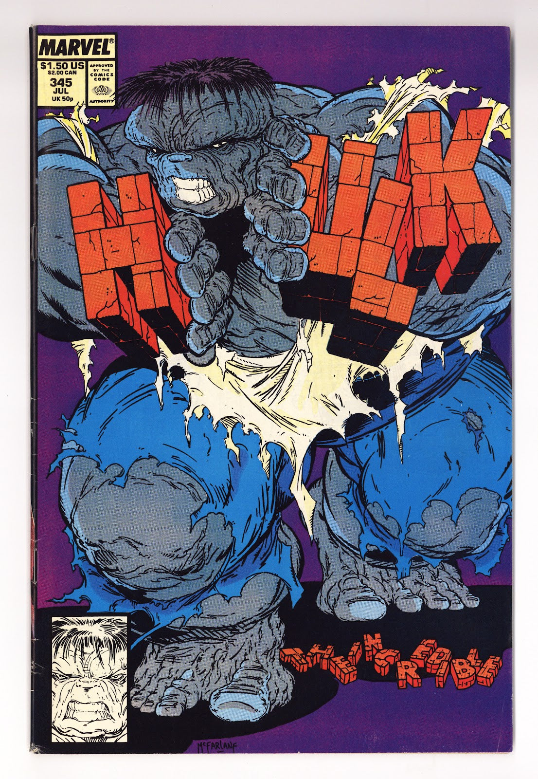 The Incredible Hulk Vol 1 345  FN (6.0)   (1988)     
