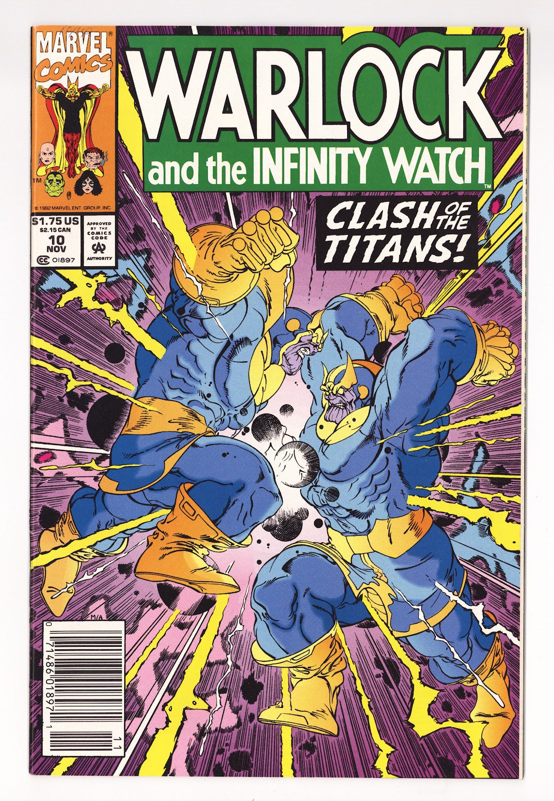 Warlock and the Infinity Watch 10 High Grade (1992) 