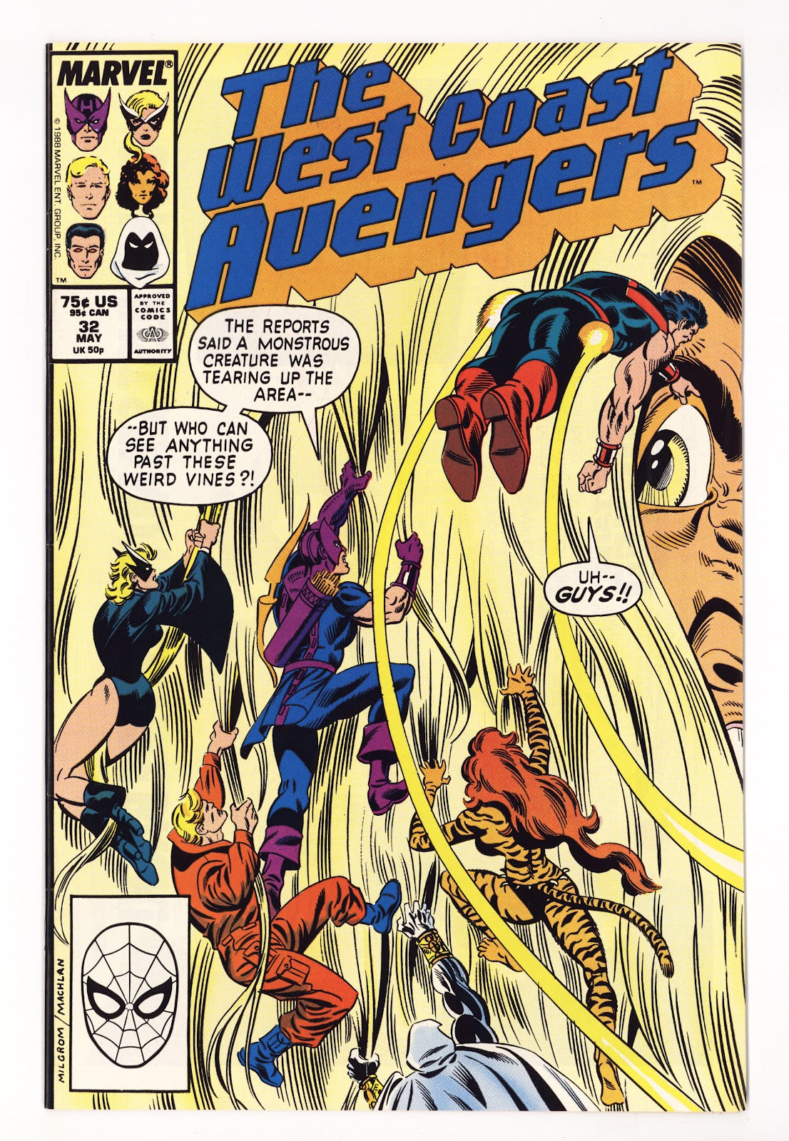 West Coast Avengers Vol 2 32  High Grade   (1988)   Direct  