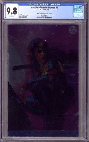 Absolute Wonder Woman 1 CGC 9.8 (NM/M) (2025) Spears Foil 6th Print