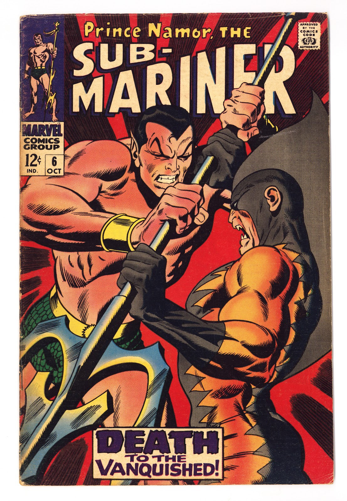 Sub-Mariner Vol 1 6 VG/FN (5.0) (1968) 