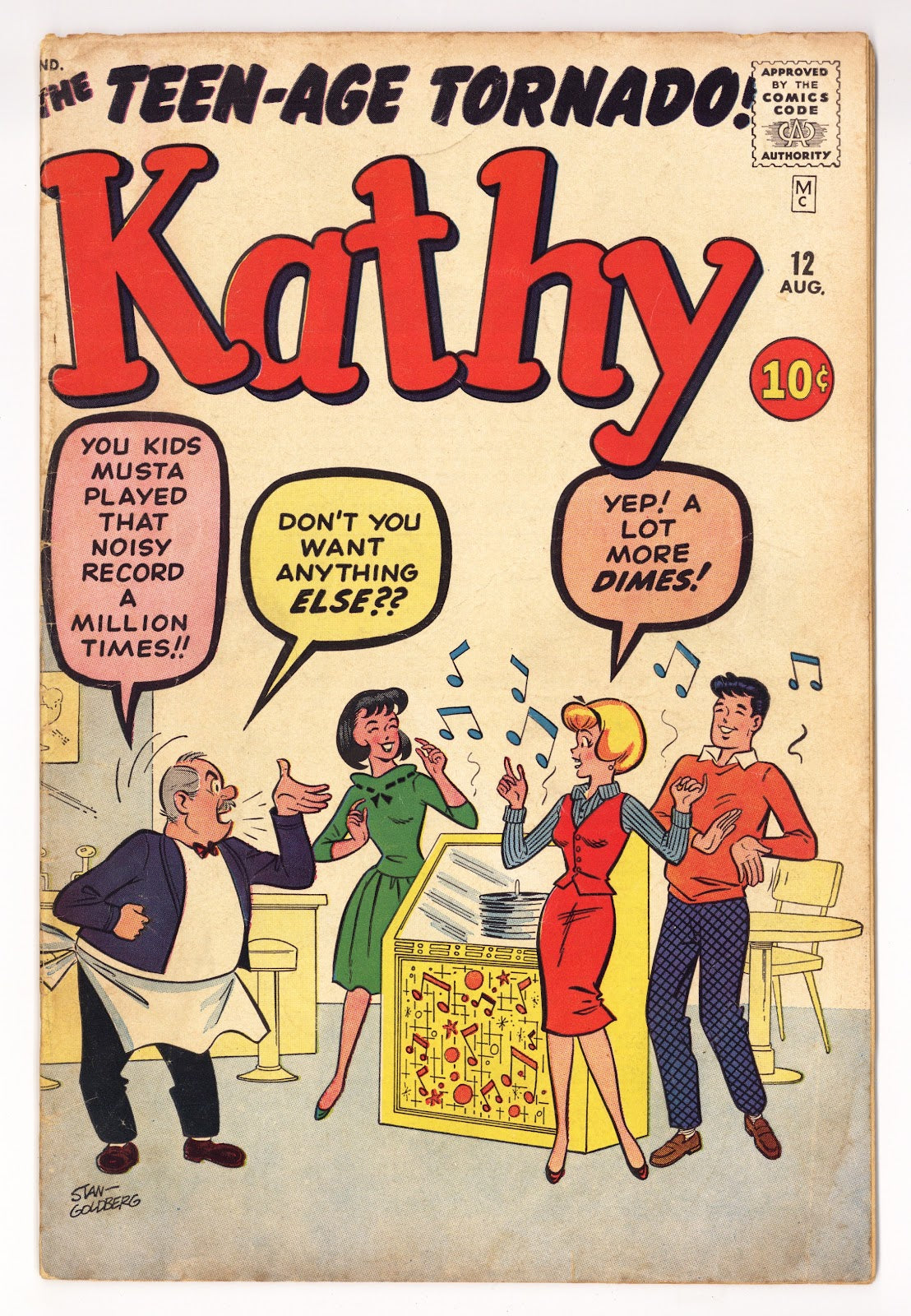 Kathy Vol 1 12  GD/VG (3.0)   (1961)