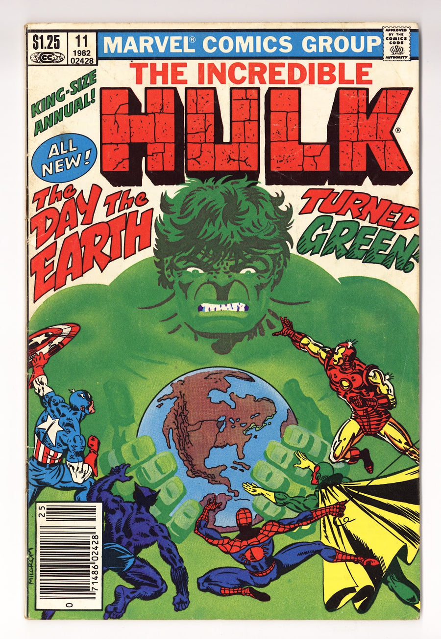 The Incredible Hulk Annual Vol 1 11  Low Grade   (1982)   Newsstand  