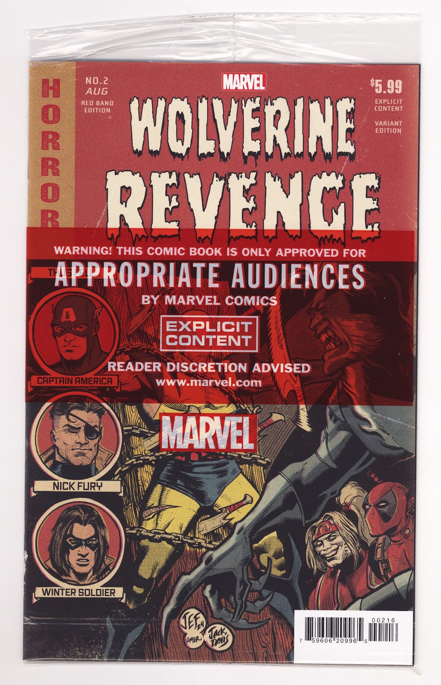 Wolverine: Revenge - Red Band 2 New, Sealed (2024) Ferreyra Homage Incentive Variant 
