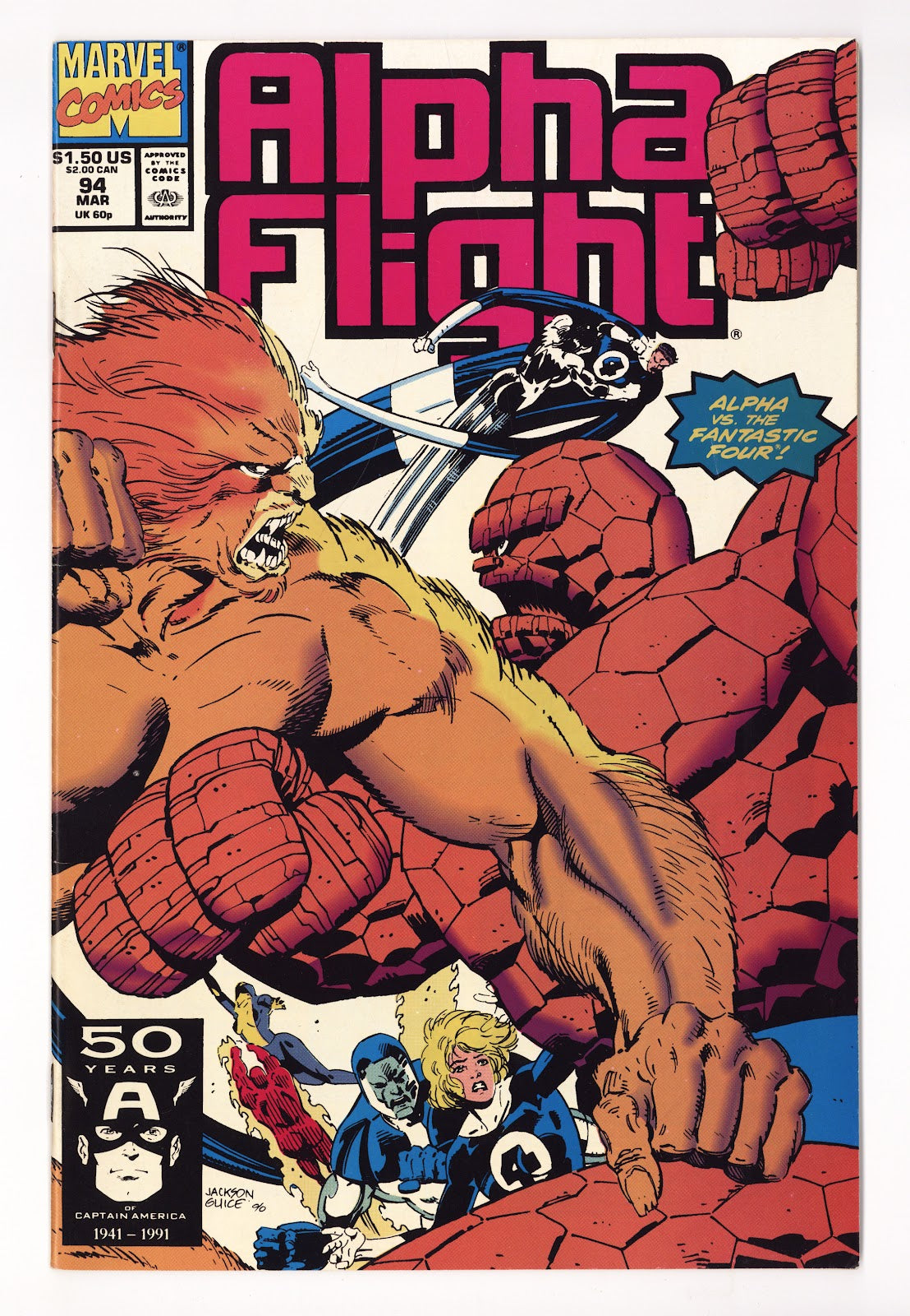 Alpha Flight Vol 1 94 Mid Grade (1991)  