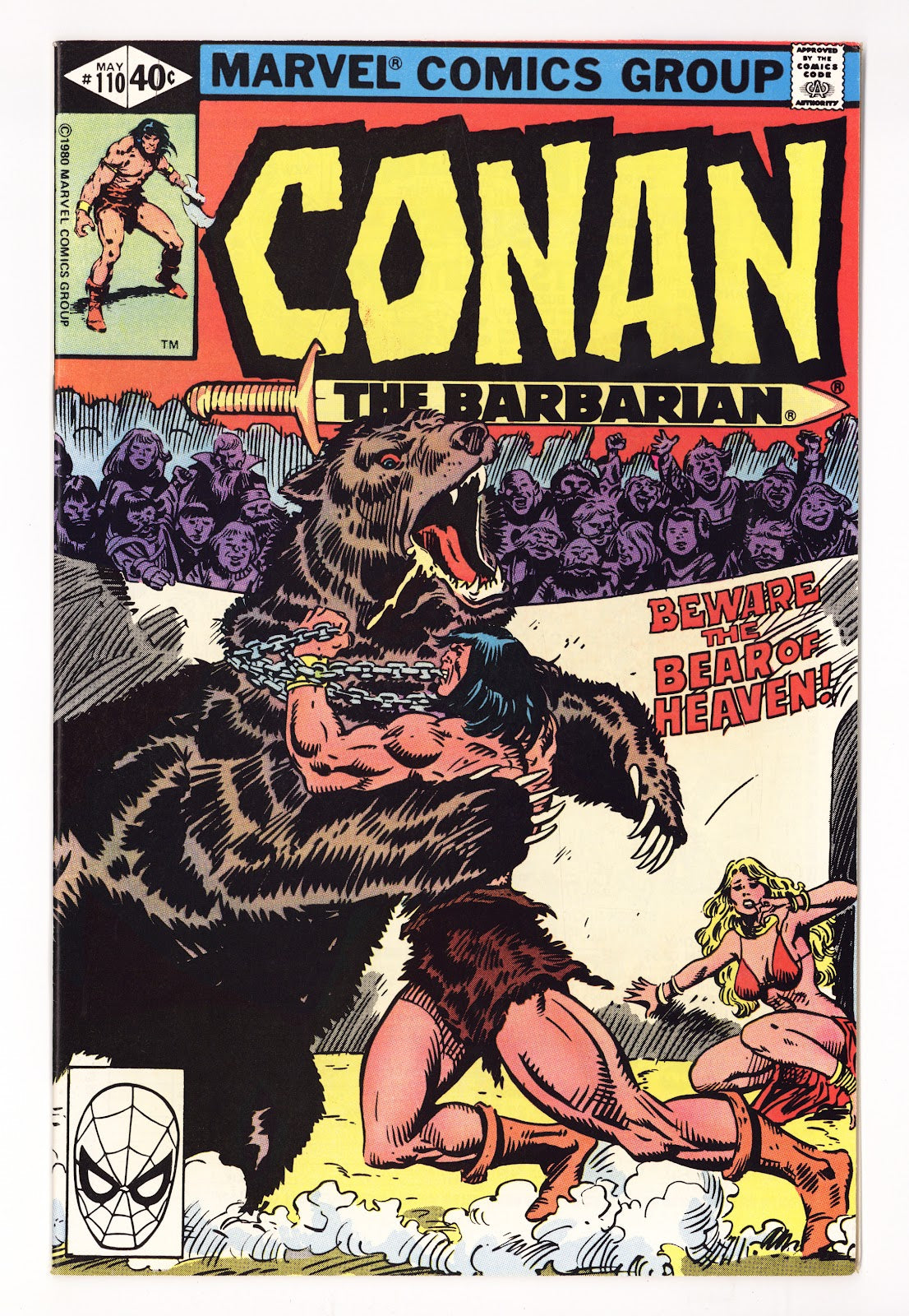 Conan the Barbarian Vol 1 110  High Grade   (1980)     