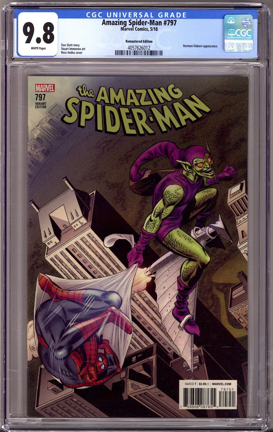 Amazing Spider-Man Vol 4 797 CGC 9.8 (NM/M) (2018) Andru Incentive Variant 