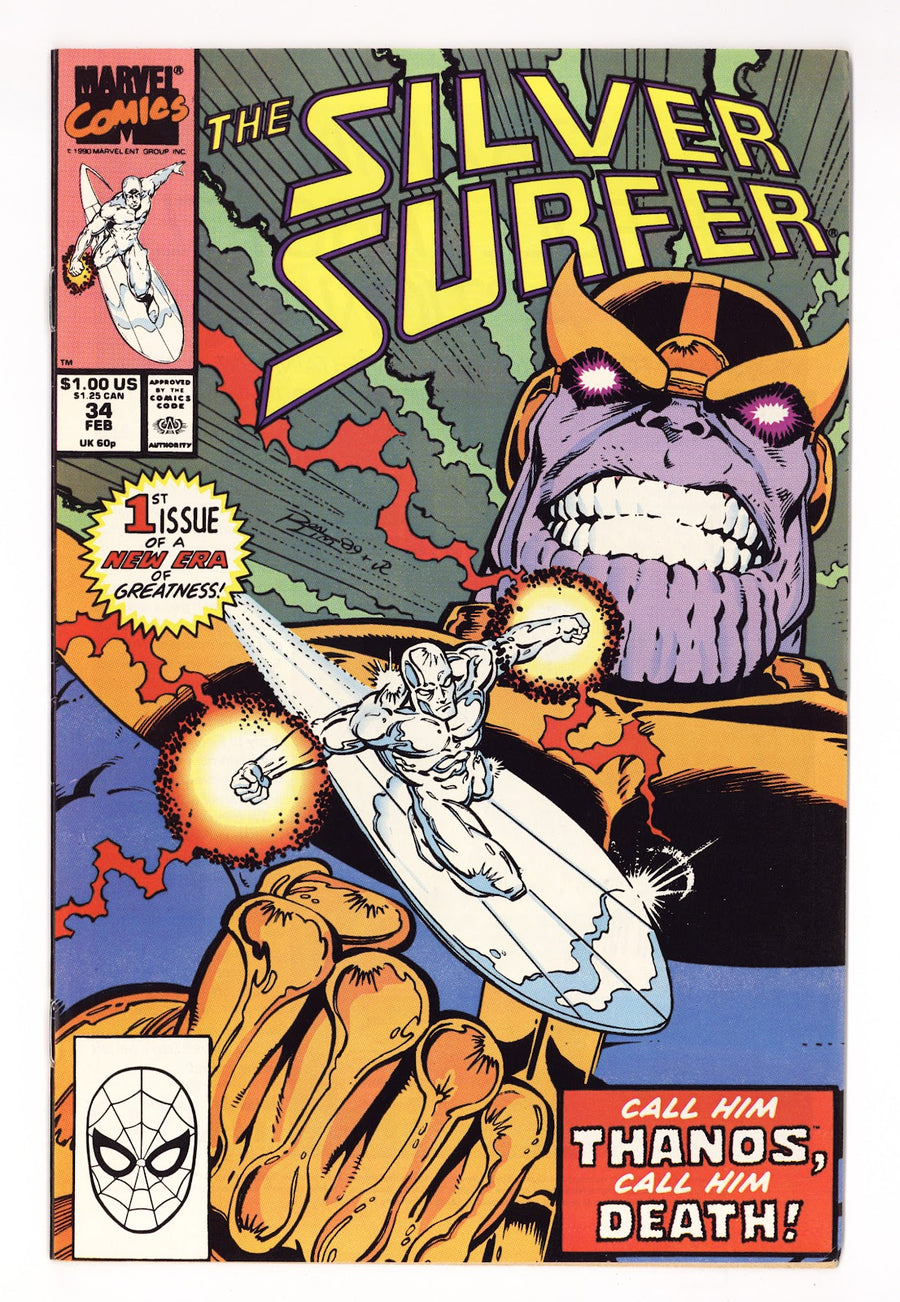 Silver Surfer Vol 3 34  FN/VF (7.0)   (1990)     