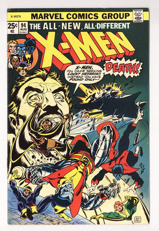 The X-Men Vol 1 94  FN+ (6.5) Colour Touch  (1975)