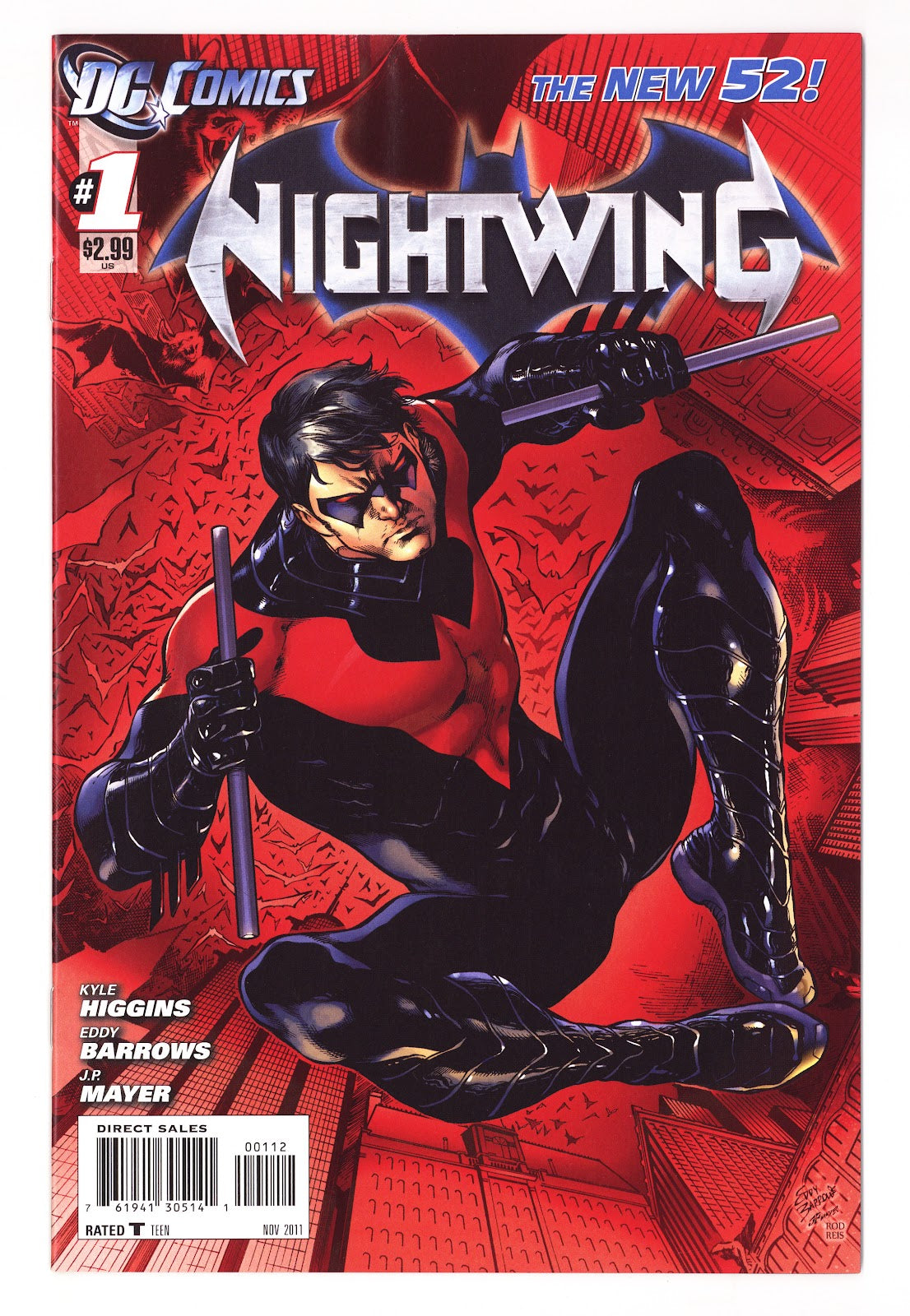 Nightwing Vol 3 1  Low Grade   (2011)   2nd Print