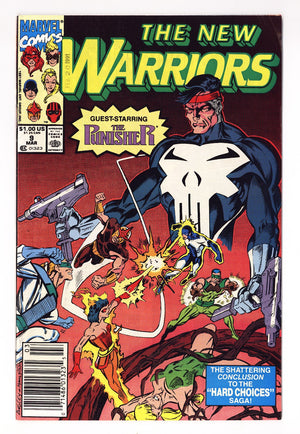 The New Warriors Vol 1 9 Mid Grade (1991) Newsstand