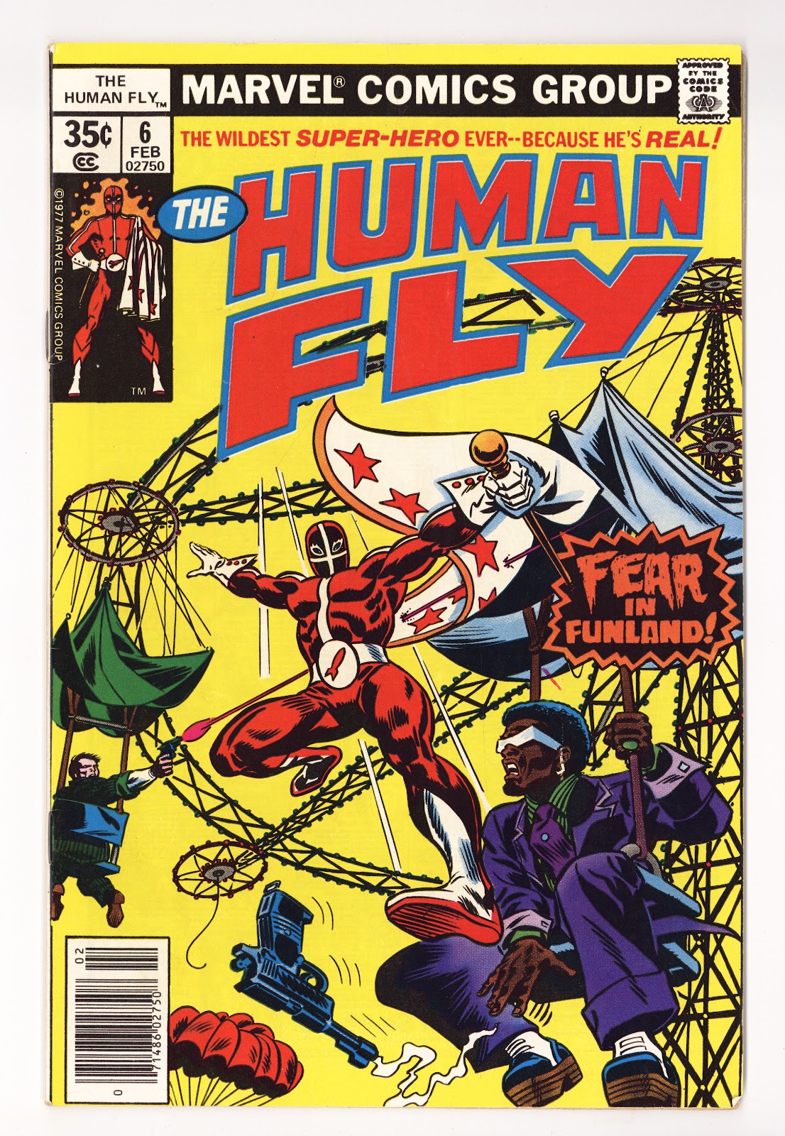 The Human Fly Vol 1 6  Mid Grade   (1978)     