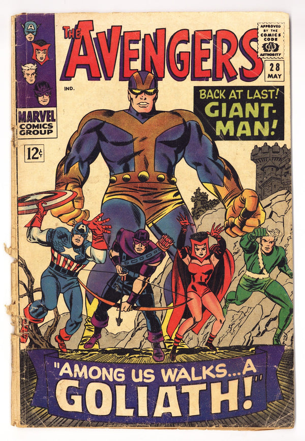 The Avengers Vol 1 28 GD (2.0) (1966)