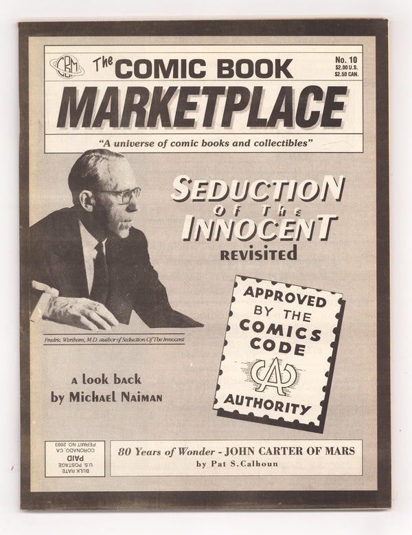 Comic Book Marketplace Vol 1 10 VF- (7.5) (1992)