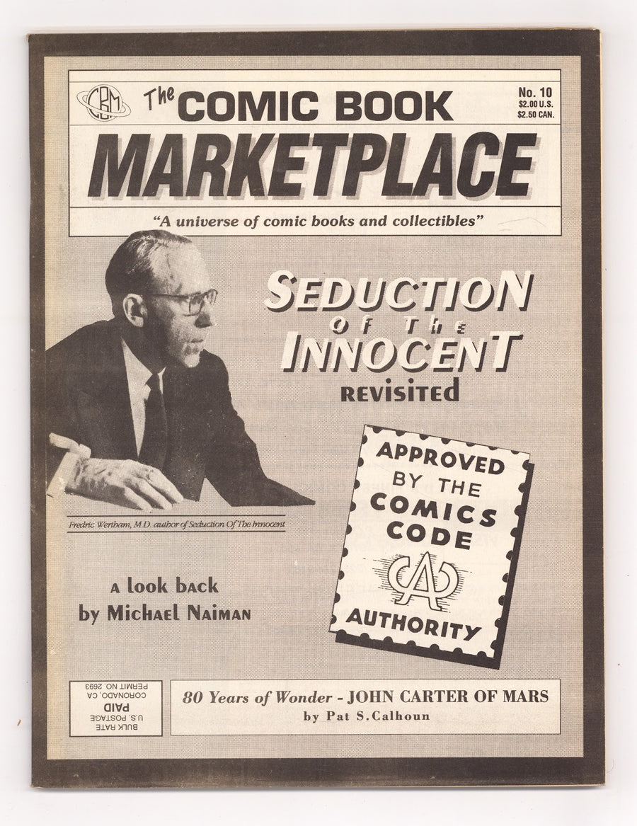 Comic Book Marketplace Vol 1 10 VF- (7.5) (1992) 