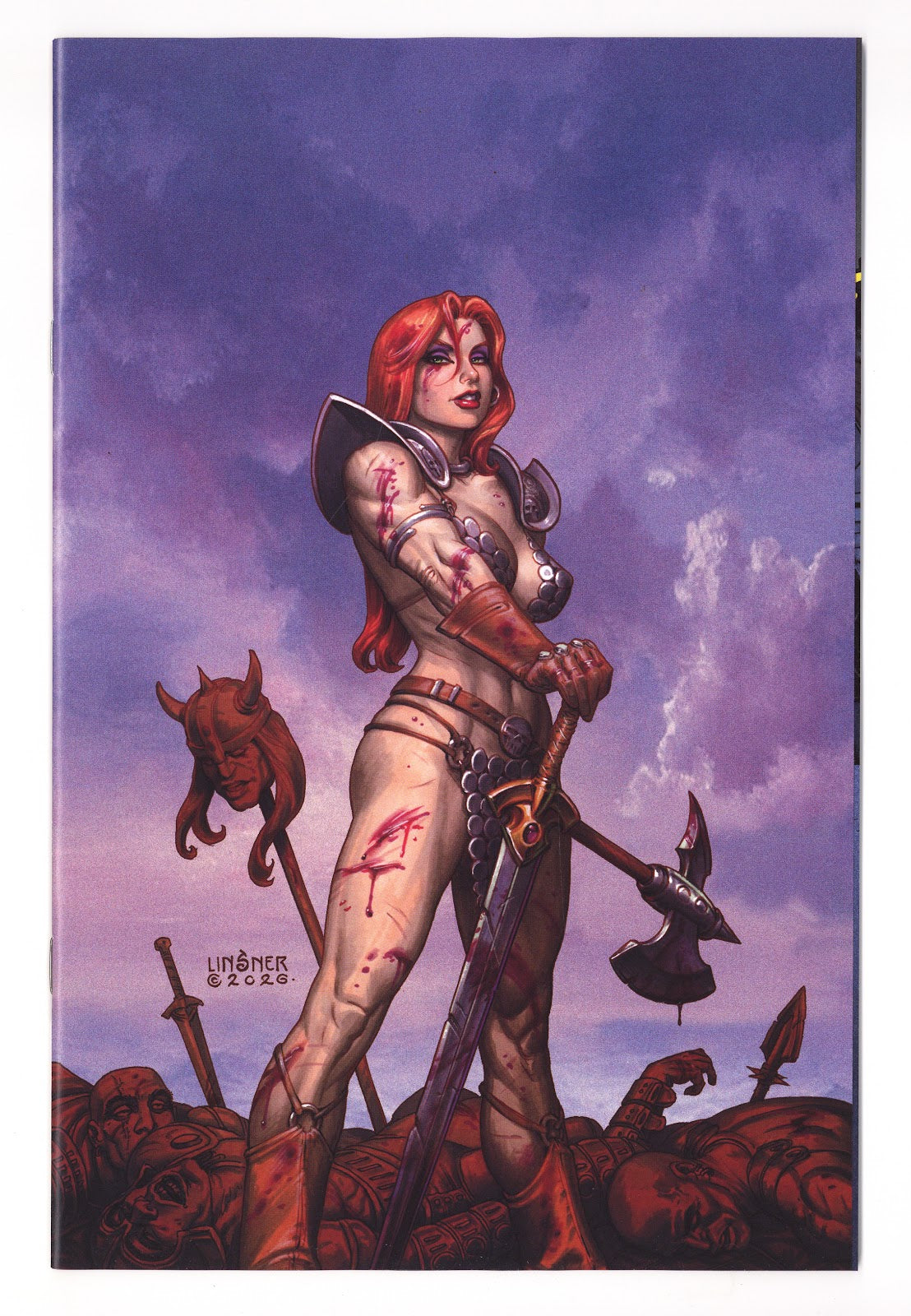 Red Sonja: She-Devil with a Sword 1 NM (9.4) (2026) Linsner Virgin Limited Variant 